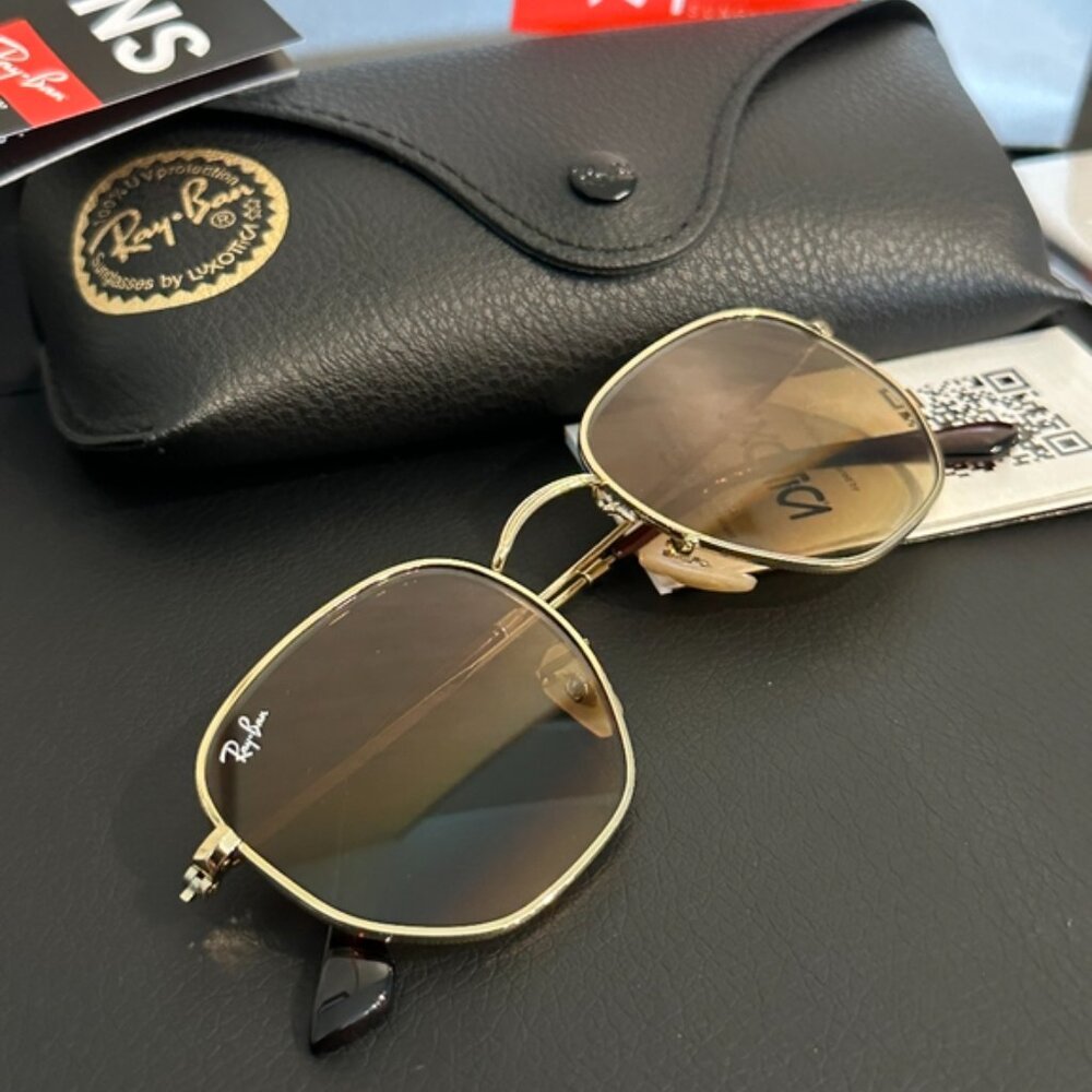 Ray-Ban Hexagonal RB3548 Gradient Brown Lens Ray … - image 6